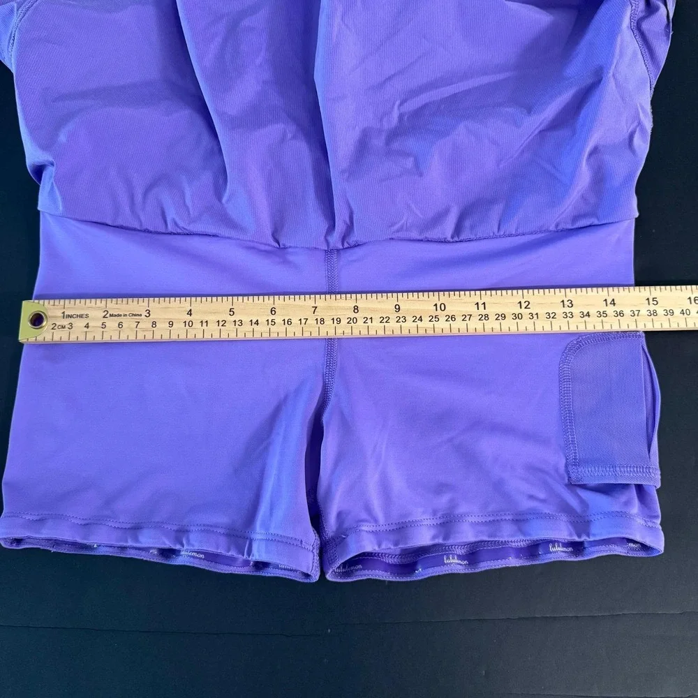 Lululemon Pace Setter Skirt Purple Pleated Tennis Running Skort Women Size 4